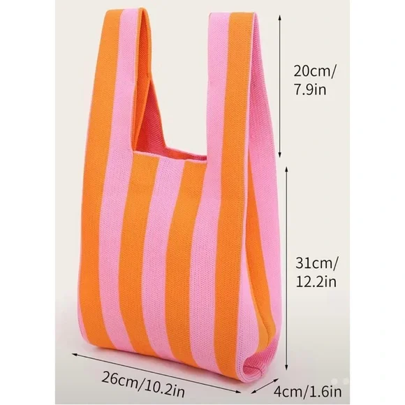 Fashion Striped Shopping Bag - Picture 6 of 6